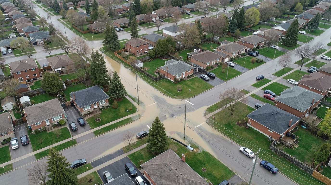 Étude de ruissellement sur un quartier